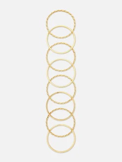 New Strukturierte Armreifen, 8er-Pack Damen Schmuck