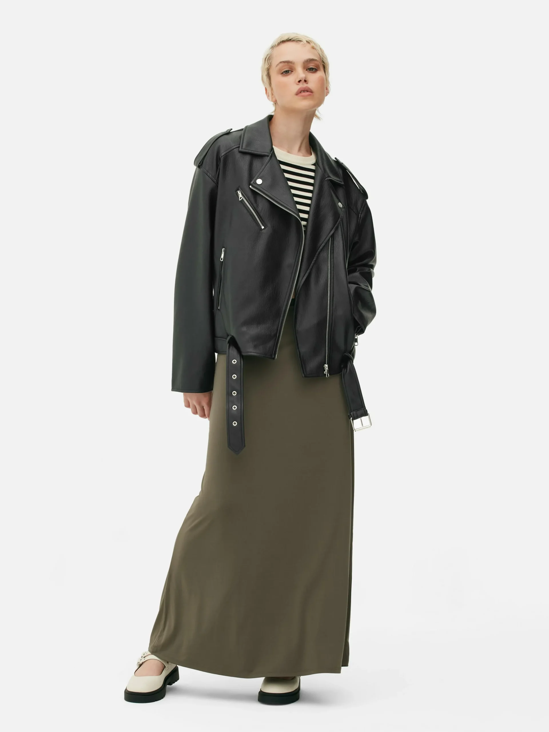 Strukturierte Bikerjacke Damen Jacken Und Mäntel