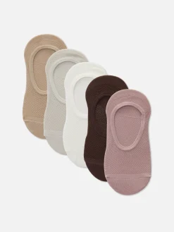 Best Strukturierte Füßlinge, 5er-Pack Damen Socken