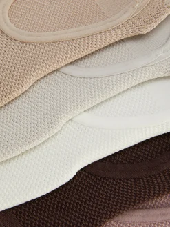 Best Strukturierte Füßlinge, 5er-Pack Damen Socken