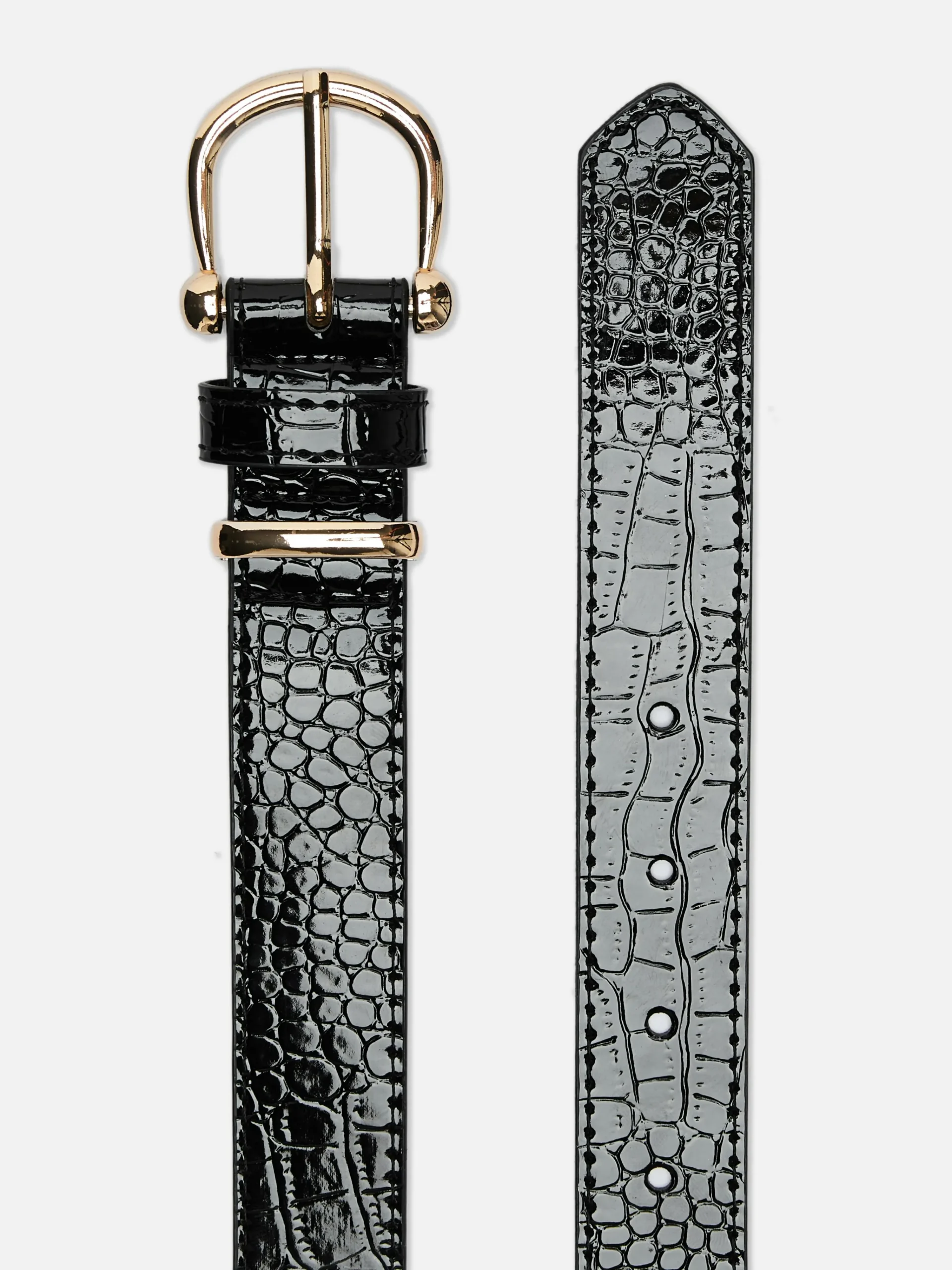 Strukturierte Gürtel Mit Schnalle Damen Gürtel