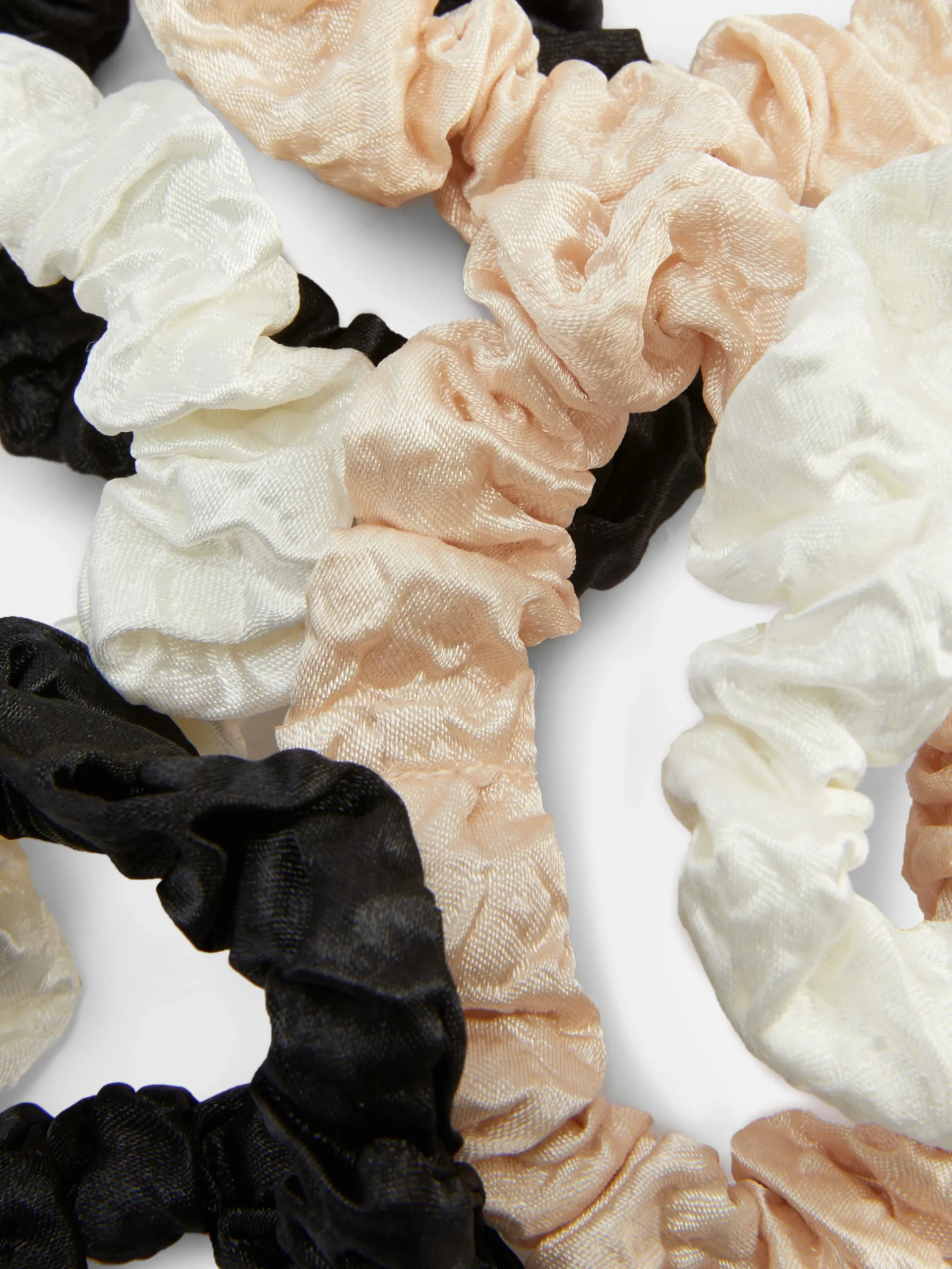 New Strukturierte Mikro-Haargummis, 6er-Pack Damen Haarschmuck