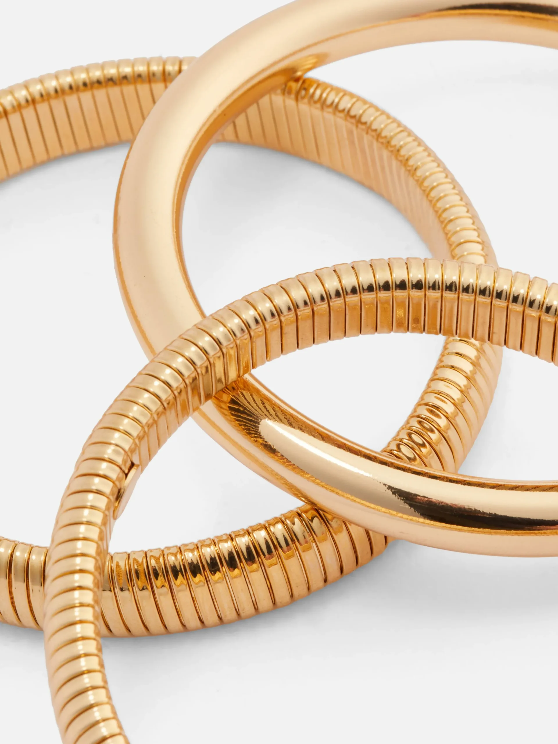 Strukturierte „Rita Ora“ Armreifen, 3er-Pack Damen Schmuck