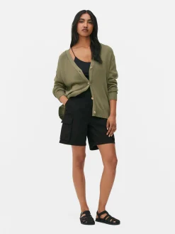 Clearance Strukturierter Cardigan Im Boyfriend-Look Damen Pullover Und Cardigans