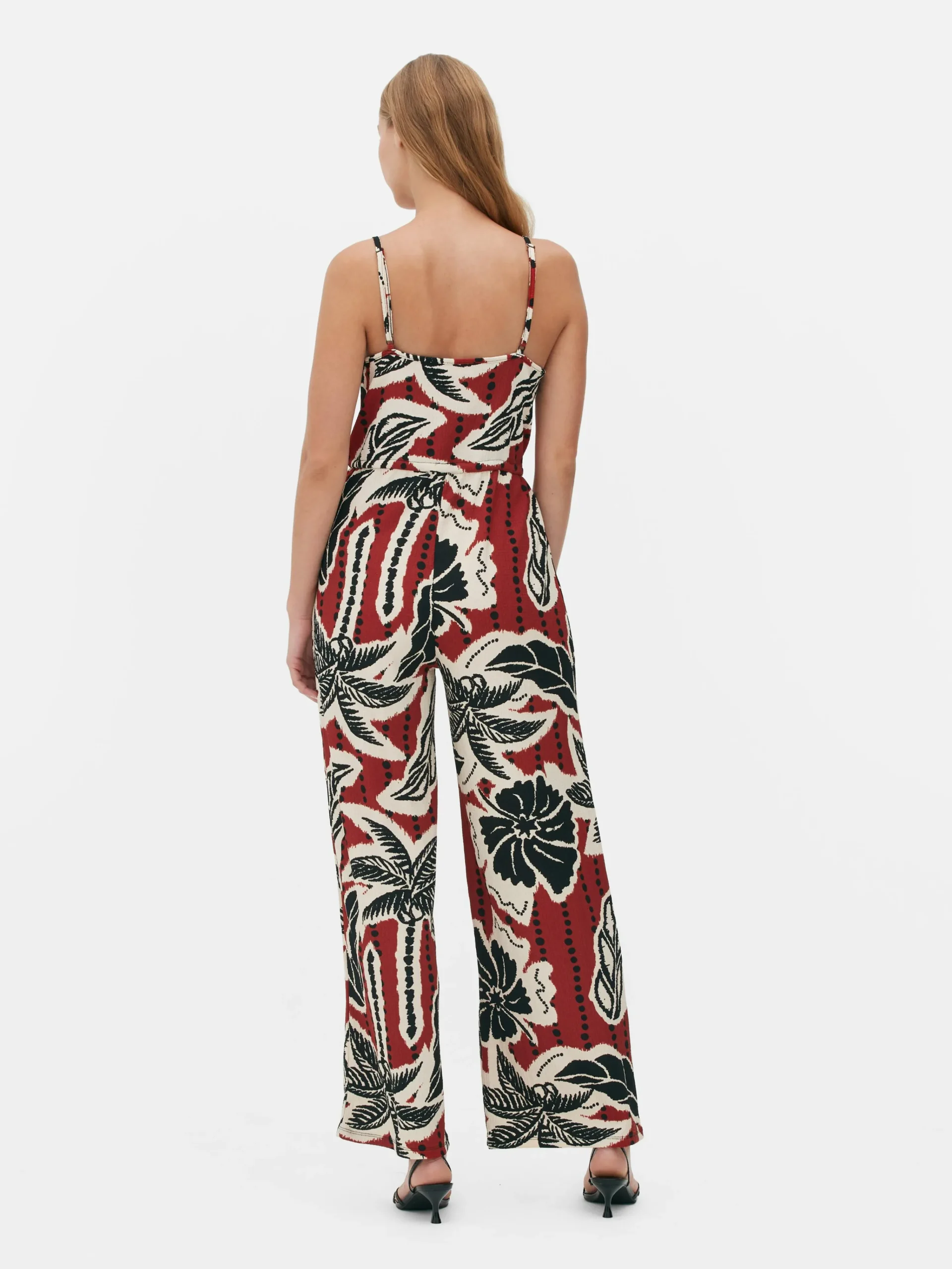 Strukturierter Krepp-Jumpsuit Zum Binden Damen Jumpsuits Und Playsuits