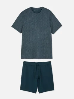 Best Strukturierter, Kurzer Schlafanzug Herren Schlafanzüge