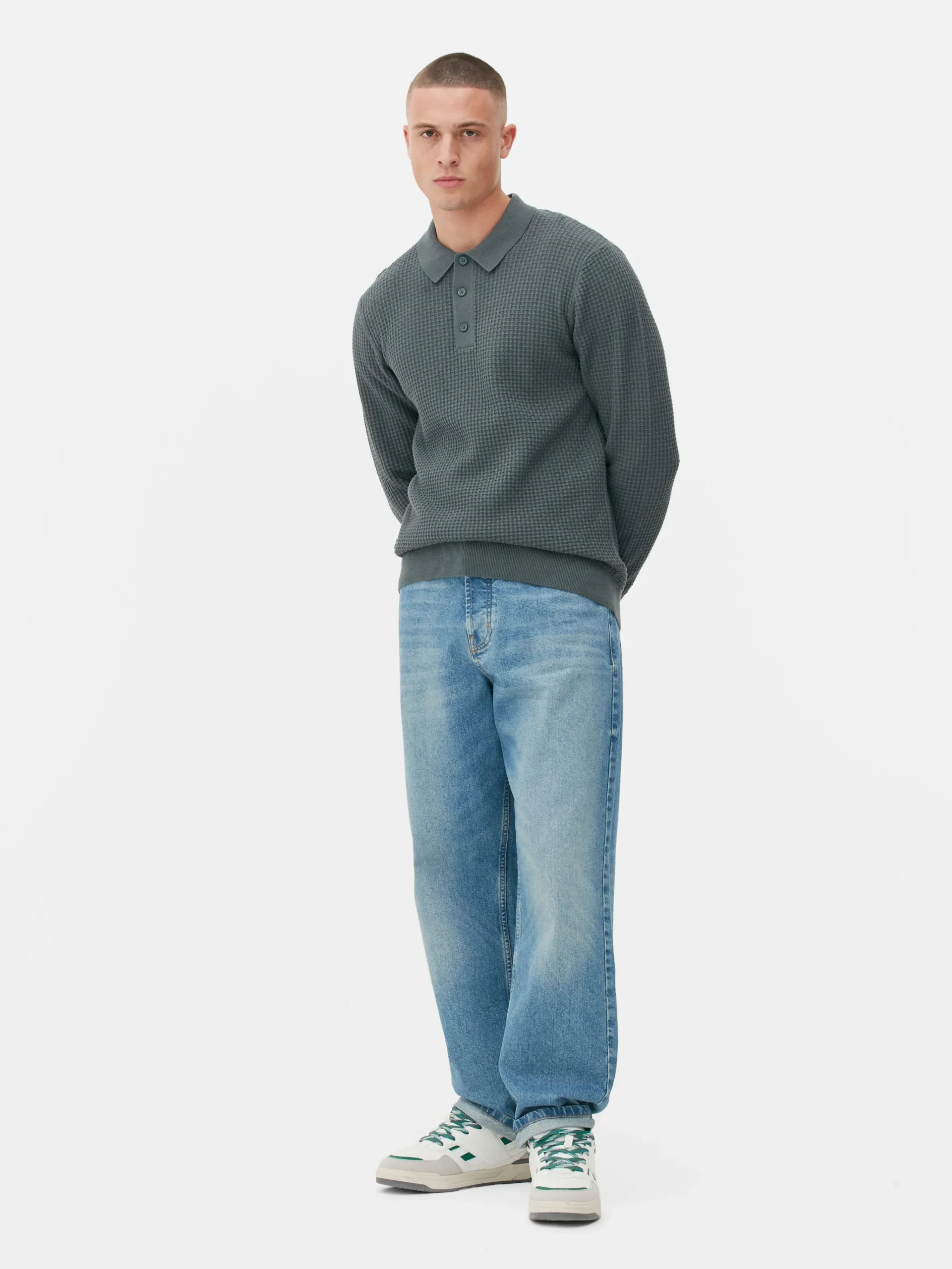 Online Strukturierter Polopullover Herren Pullover Und Cardigans