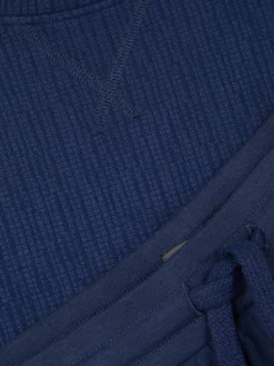 Outlet Strukturierter Schlafanzug Mit Shorts Und T-Shirt Herren Schlafanzüge