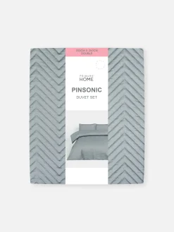 Strukturiertes Wendebettwäscheset, Doppelbett Bettwäsche Und Sets