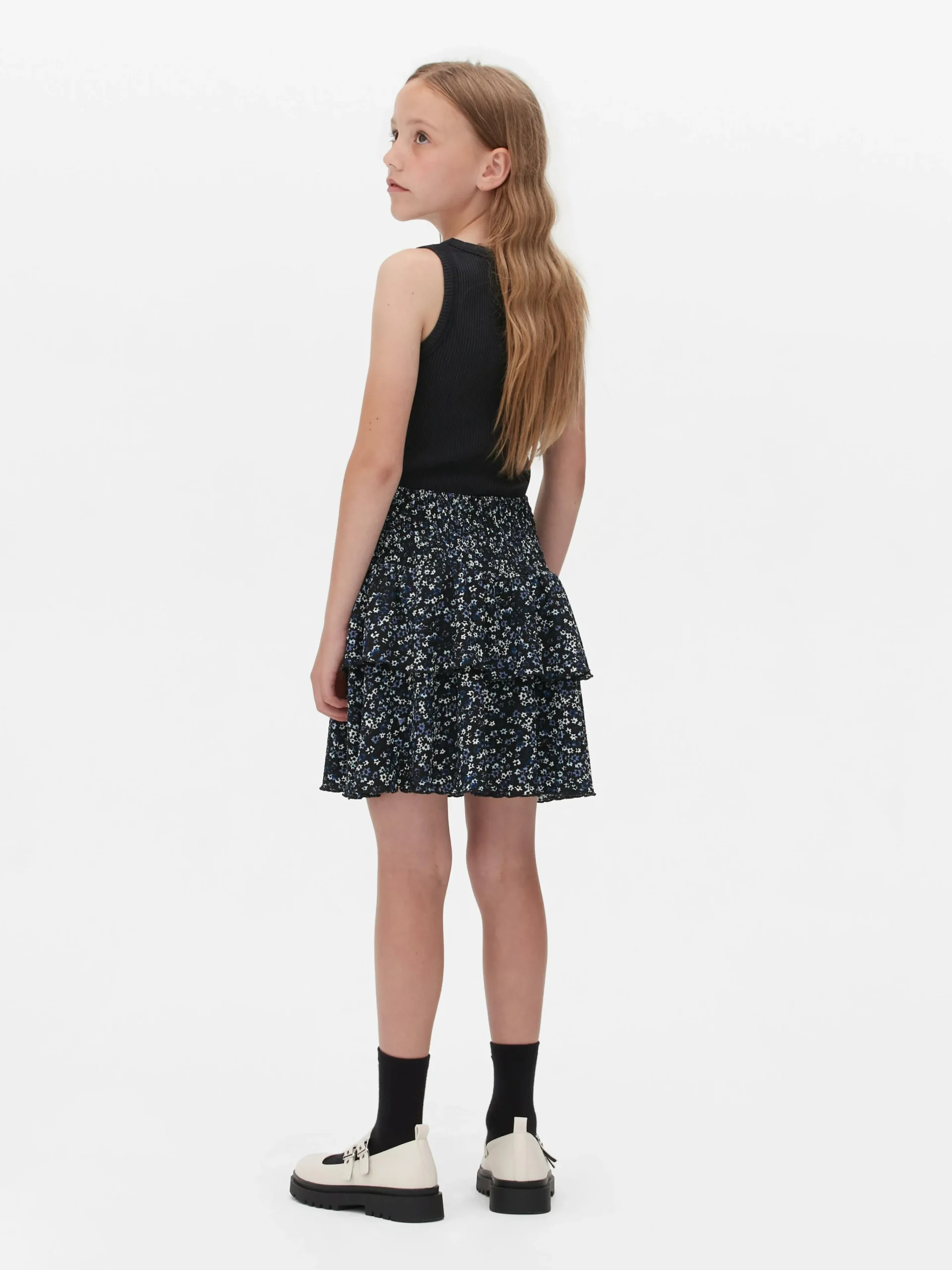 Best Stufenrock Mit Blumenmuster Kinder Röcke