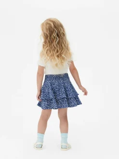 Hot Stufenrock Mit Blumenmuster Kinder Röcke