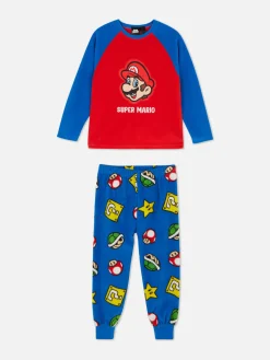 New „Super Mario“ Fleece-Schlafanzug Kinder Schlafanzüge Und Nachtwäsche