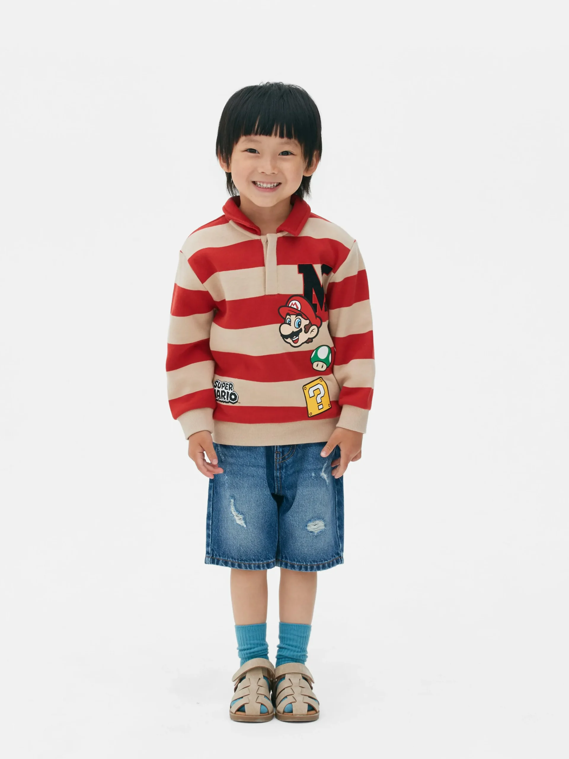 Clearance „Super Mario“ Rugby-Hemd Kinder Hoodies Und Sweatshirts
