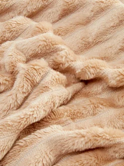 Sale Superweicher, Gerippter Plüschüberwurf Decken Und Überwurfe