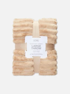 Sale Superweicher, Gerippter Plüschüberwurf Decken Und Überwurfe