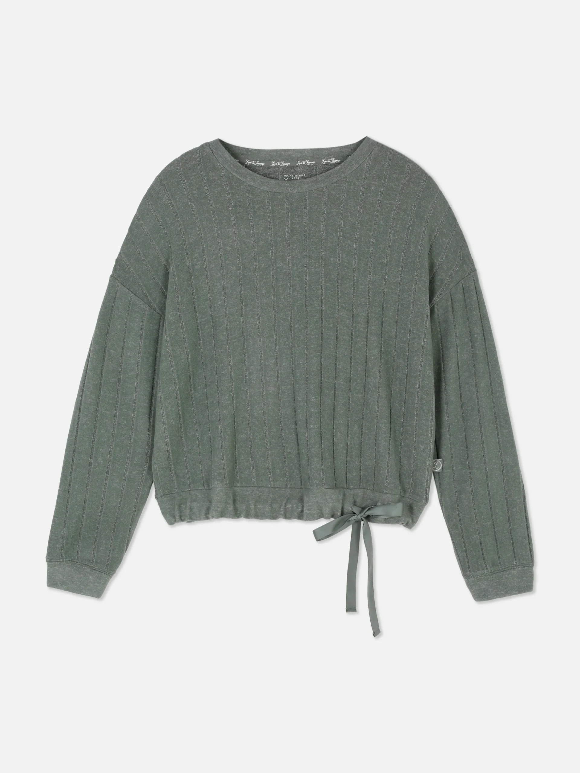 Discount Superweiches, Geripptes Schlafanzugtop Mit Schleife Damen Schlafanzugoberteile