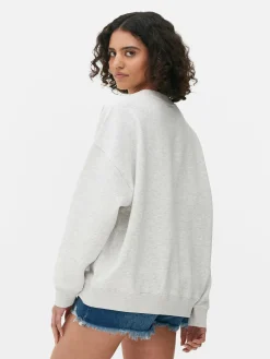 New Sweatshirt Im Oversized-Look Mit Print Damen Hoodies Und Sweatshirts