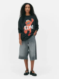 Best Sweatshirt Im Oversized-Look Mit „Sesamstraße“ Grafik Damen Hoodies Und Sweatshirts