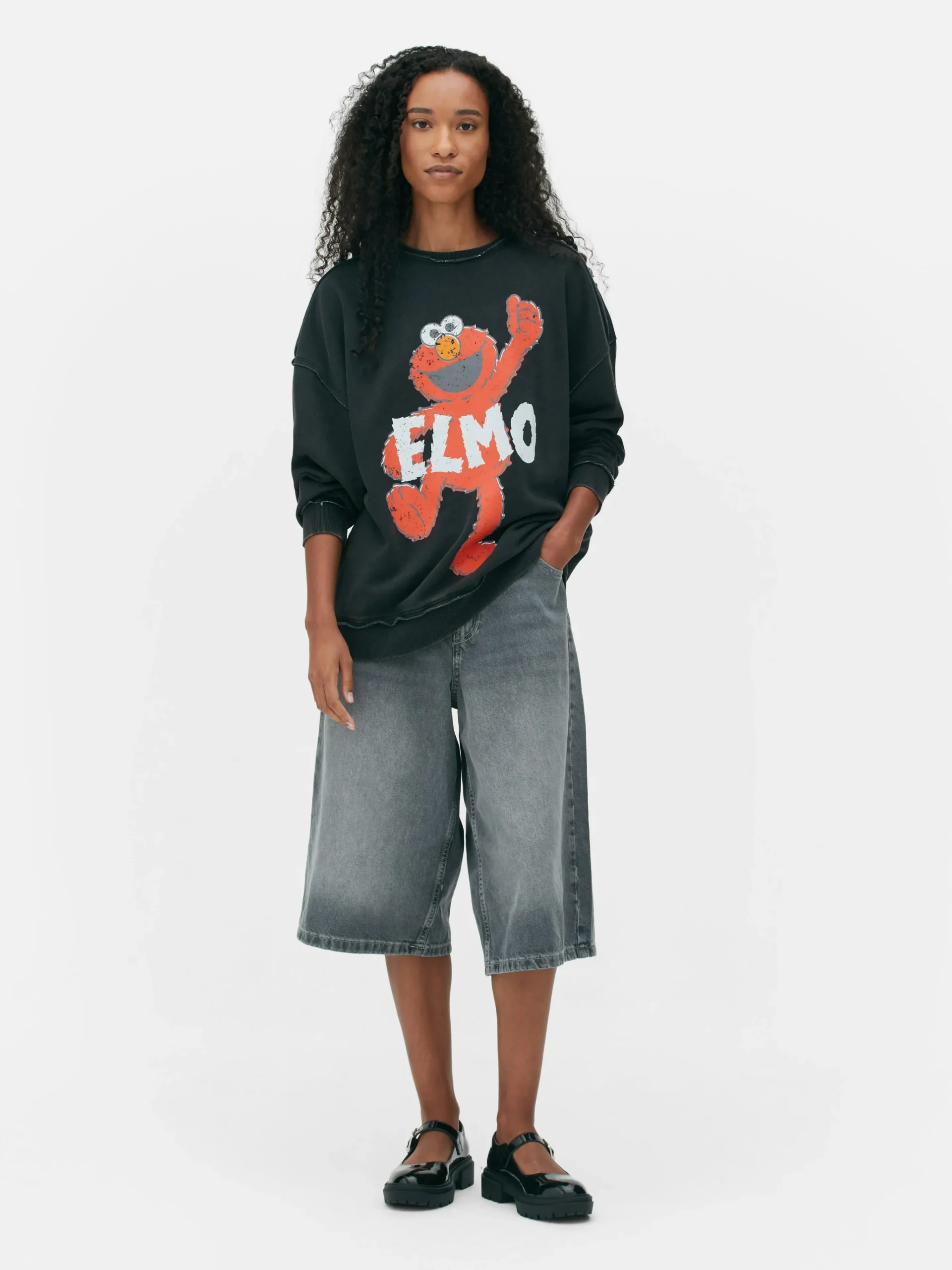 Best Sweatshirt Im Oversized-Look Mit „Sesamstraße“ Grafik Damen Hoodies Und Sweatshirts