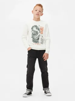 Outlet Sweatshirt Mit Rundhalsausschnitt Kinder Hoodies Und Sweatshirts