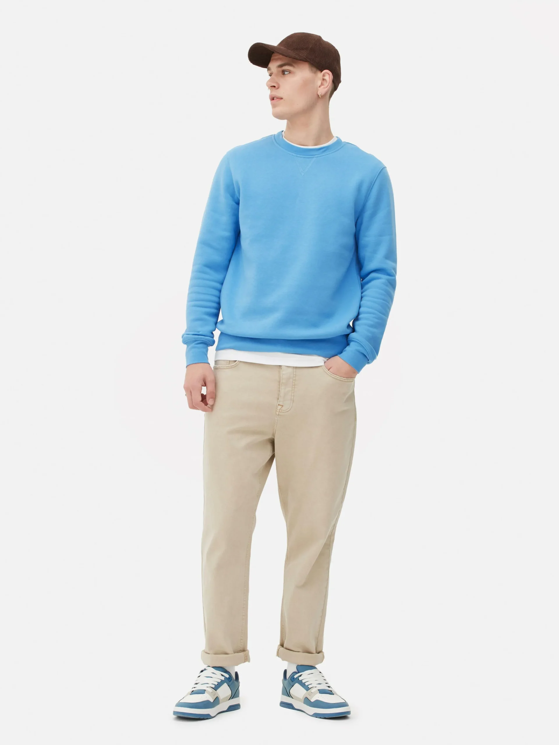 Sale Sweatshirt Mit Rundhalsausschnitt Herren Loungewear|Hoodies Und Sweatshirts