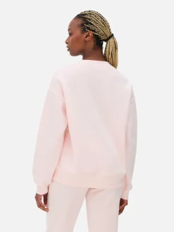 New Sweatshirt Mit Slogan Und Rundhalsausschnitt Damen Hoodies Und Sweatshirts