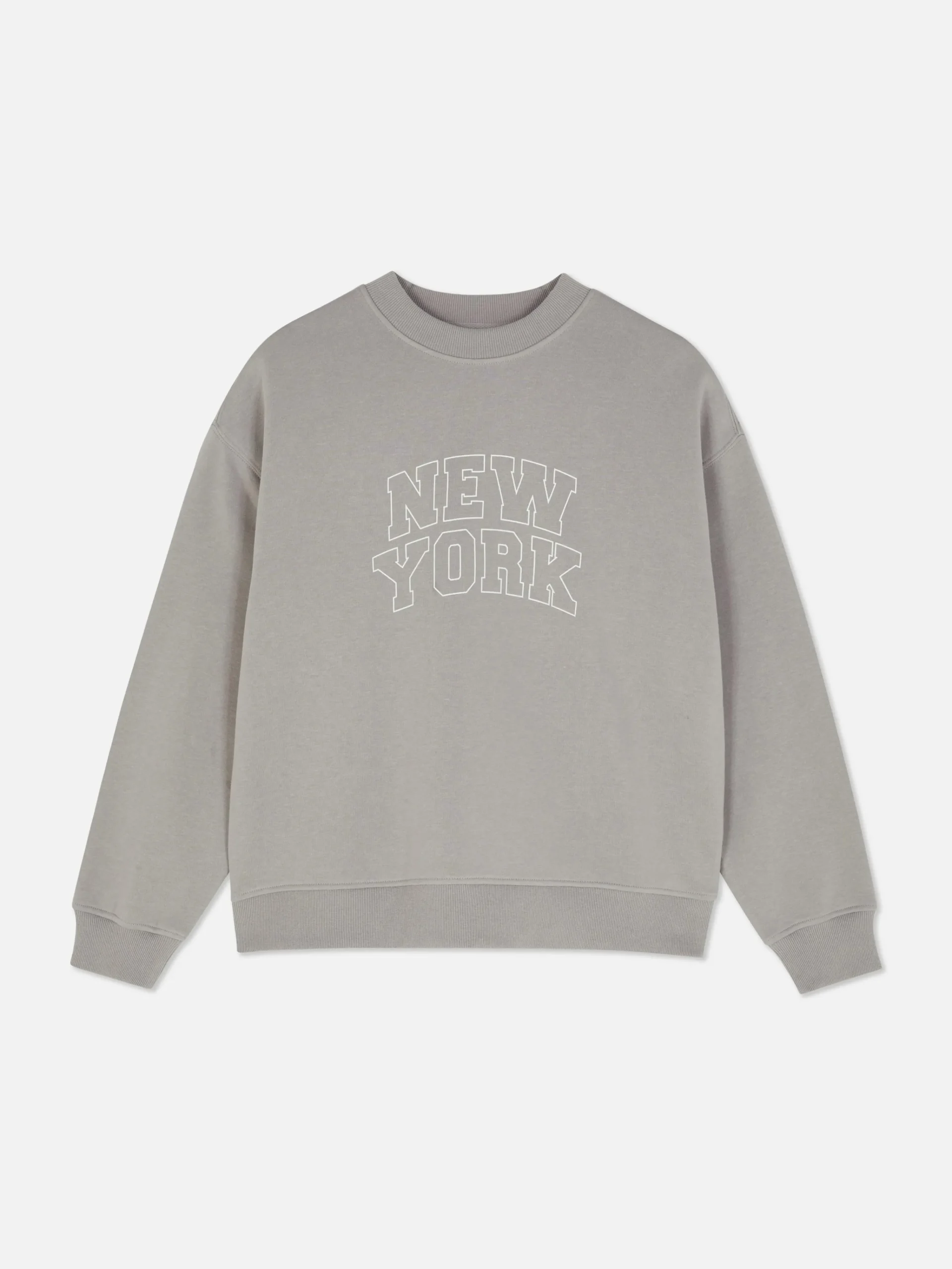 Online Sweatshirt Mit Slogan Und Rundhalsausschnitt Damen Hoodies Und Sweatshirts