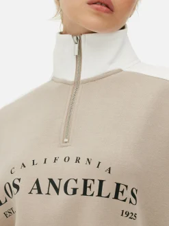 Best Sweatshirt Mit Trichterkragen Und Grafik Damen Hoodies Und Sweatshirts