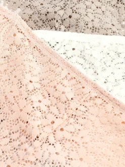 Discount Tangas Mit Durchgehender Spitze, 3er-Pack Damen Slips