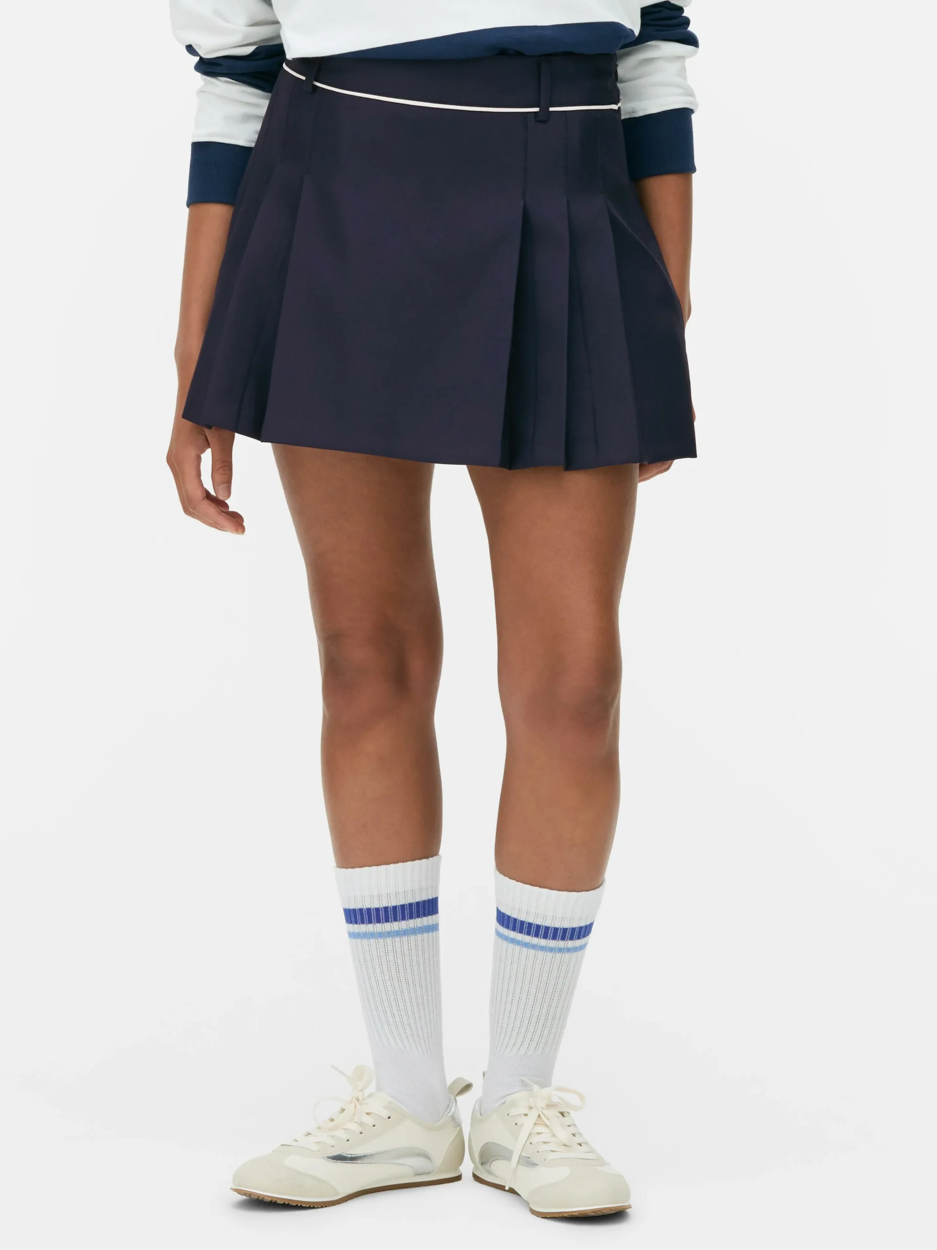 New Tennis-Minirock Mit Falten Damen Röcke