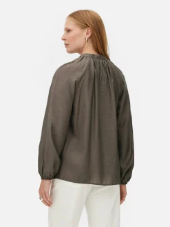 Outlet „The Edit“ Bluse Mit Ballonärmeln Damen Blusen