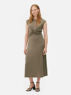 Discount „The Edit“ Jerseykleid Mit Twistdetail Damen Kleider