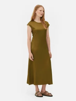 Best „The Edit“ Satin-Midikleid Damen Kleider