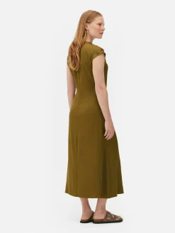 Best „The Edit“ Satin-Midikleid Damen Kleider