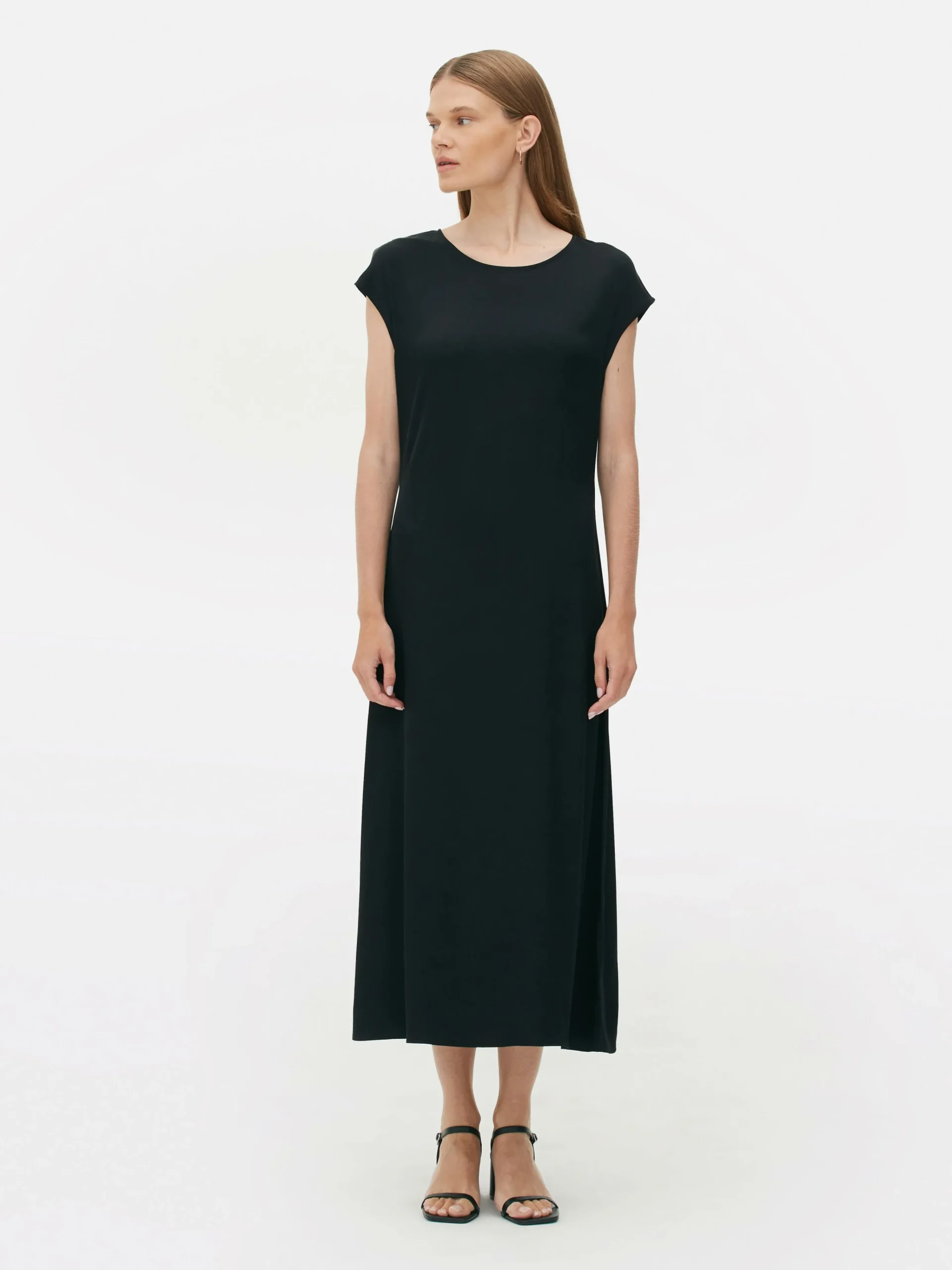 Online „The Edit“ Satin-Midikleid Damen Kleider