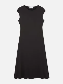 Online „The Edit“ Satin-Midikleid Damen Kleider