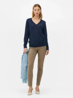 Hot „The Edit“ Strickpullover Mit V-Ausschnitt Damen Pullover Und Cardigans