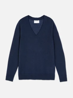 Hot „The Edit“ Strickpullover Mit V-Ausschnitt Damen Pullover Und Cardigans