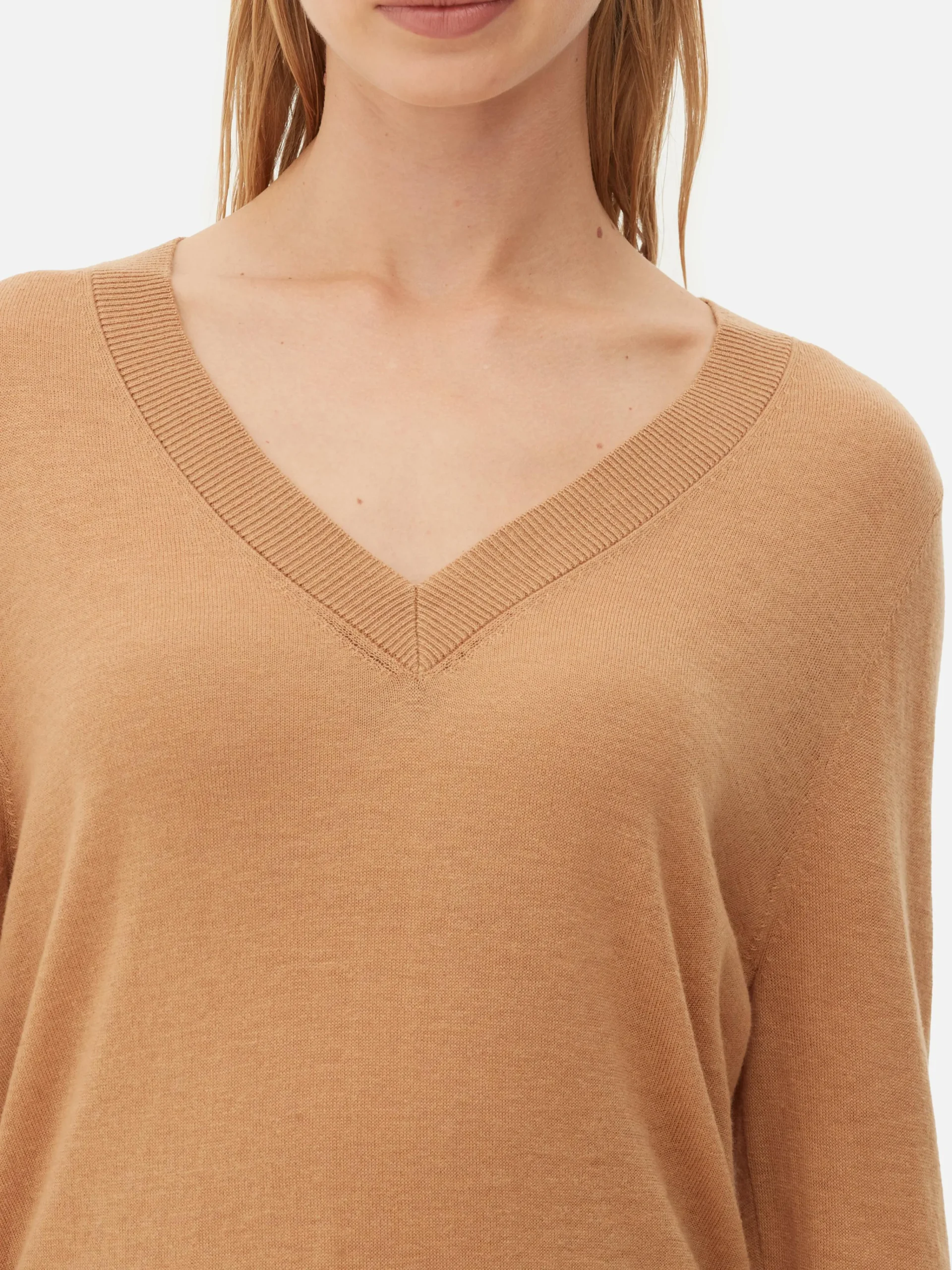 Outlet „The Edit“ Strickpullover Mit V-Ausschnitt Damen Pullover Und Cardigans