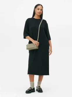 Sale „The Edit“ T-Shirt-Midikleid Damen Kleider