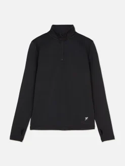 Sale Trainingstop Mit Viertelreißverschluss Und Daumenlöchern Kinder Hoodies Und Sweatshirts|Activewear