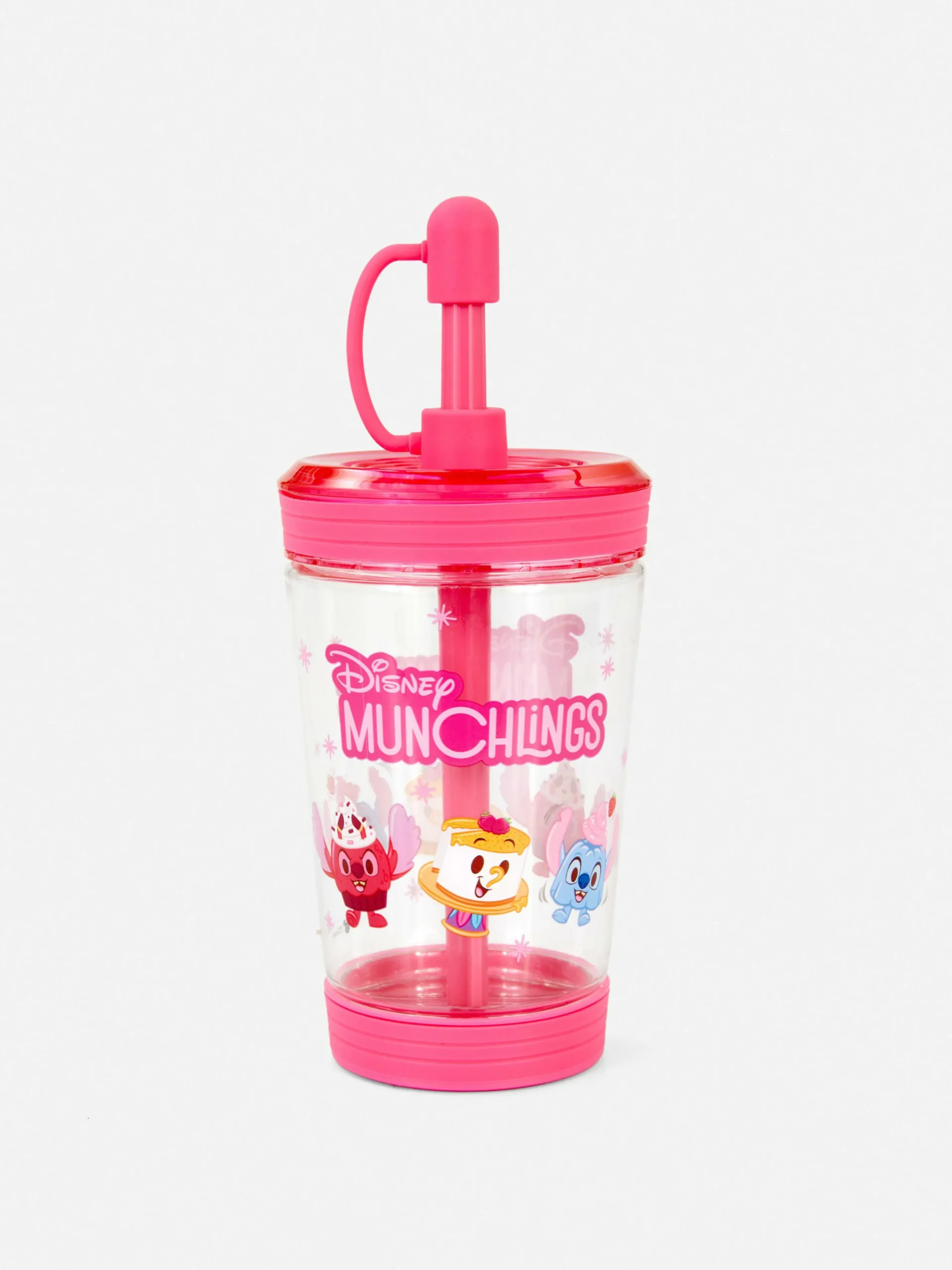 Discount Transparenter „Disney Munchlings“ Becher Mit Trinkhalm Tassen Und Becher