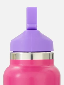 Hot Trinkflasche In Blockfarben Mit Strohhalm Tassen Und Becher