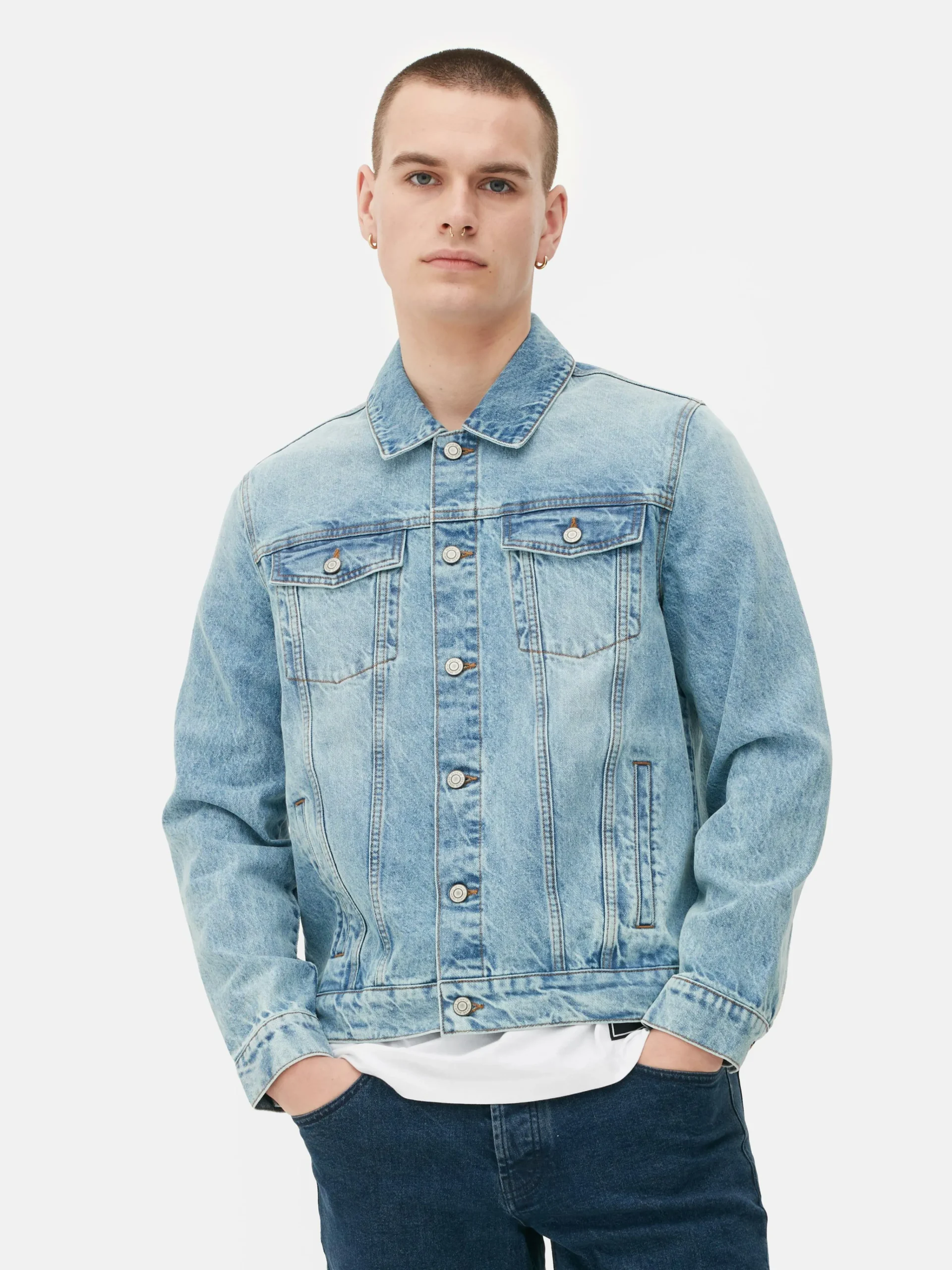 Outlet Trucker-Jeansjacke Herren Jacken Und Mäntel