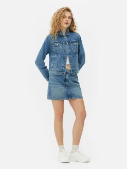 Sale Trucker-Jeansjacke Im Stil Der 80er Jahre Damen Denim|Jacken Und Mäntel