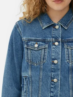 Sale Trucker-Jeansjacke Im Stil Der 80er Jahre Damen Denim|Jacken Und Mäntel