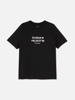 New T-Shirt Aus Baumwolle Mit Grafik Damen Tops Und T-Shirts