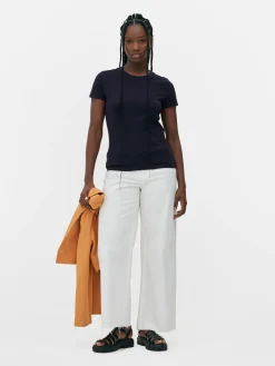 Best T-Shirt Aus Stretch Mit Rundhalsausschnitt Damen Tops Und T-Shirts