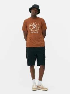 Hot T-Shirt Mit „New York City“-Motiv Herren Tops Und T-Shirts