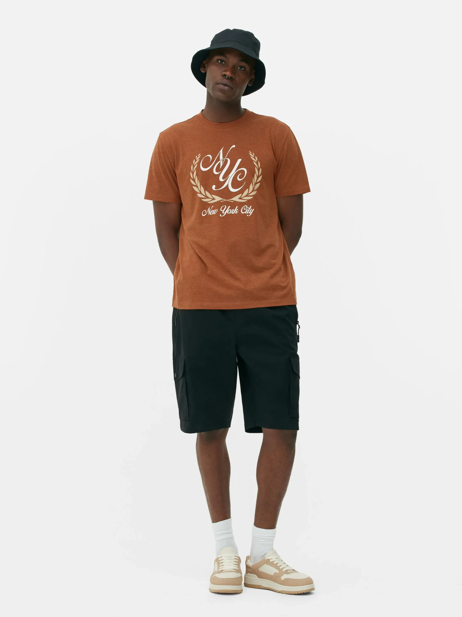 Hot T-Shirt Mit „New York City“-Motiv Herren Tops Und T-Shirts